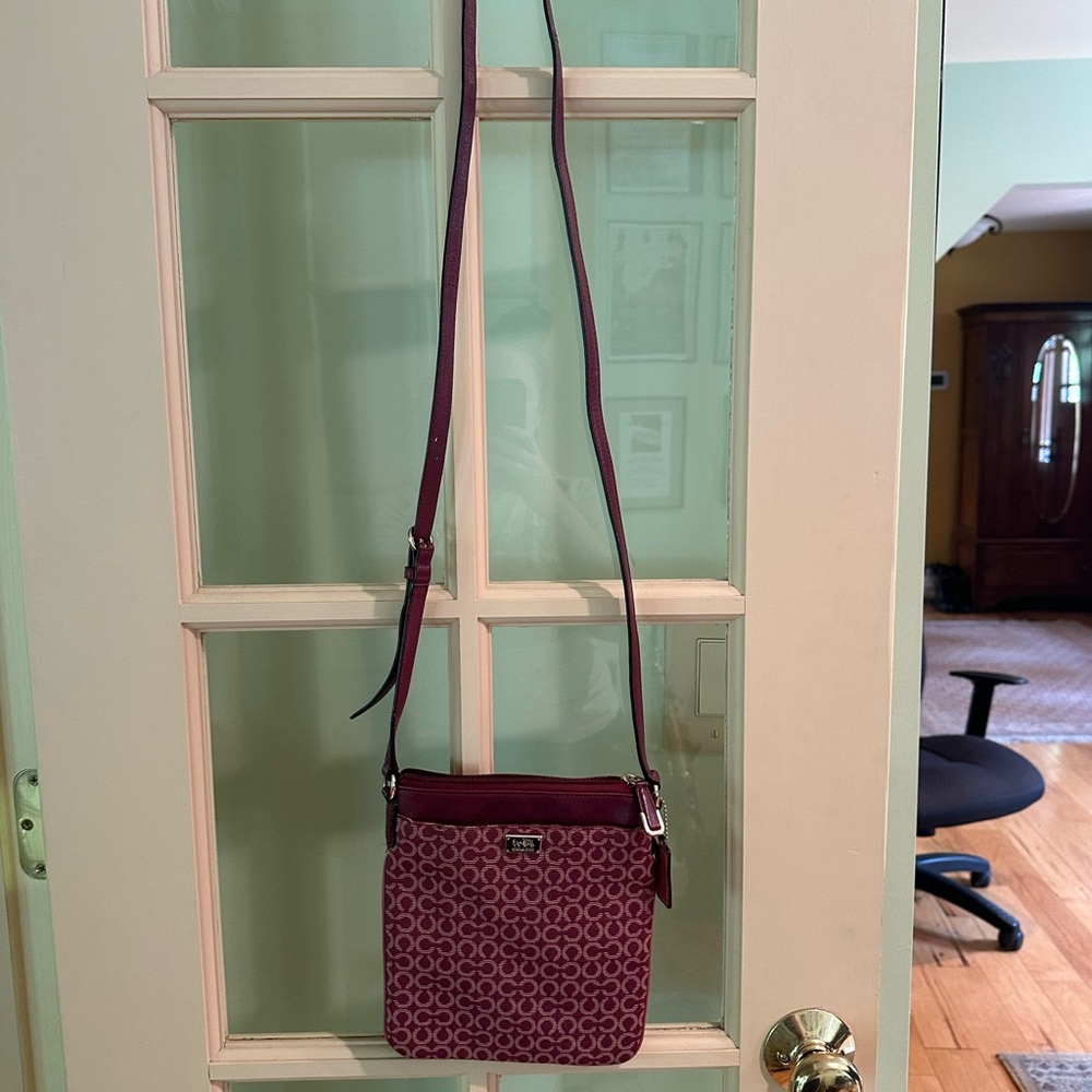 Coach Burgundy Crossbody Bag